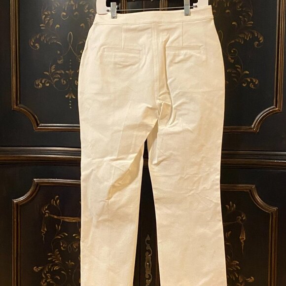 Pearl by Lela Rose White Stretch Denim pant - Picture 2 of 2